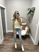 STEFANIE IVORY SWEATER TOP