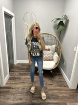 CHARCOAL MONSTER MASH GRAPHIC TEE