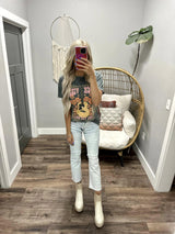 CHARCOAL WASHED ROCK VIBES GRAPHIC TEE