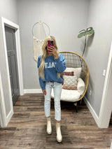 ROXY SALTY MORNING HIKE CREW SWEATSHIRT