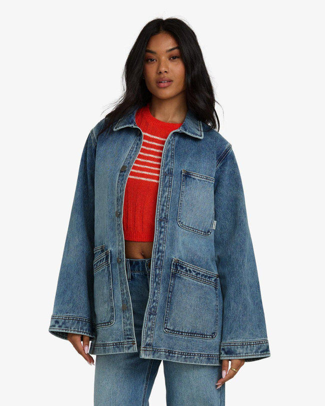 BILLABONG DENIM CHORE JACKET