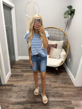 NELLY DARK HIGH RISE BERMUDA SHORTS