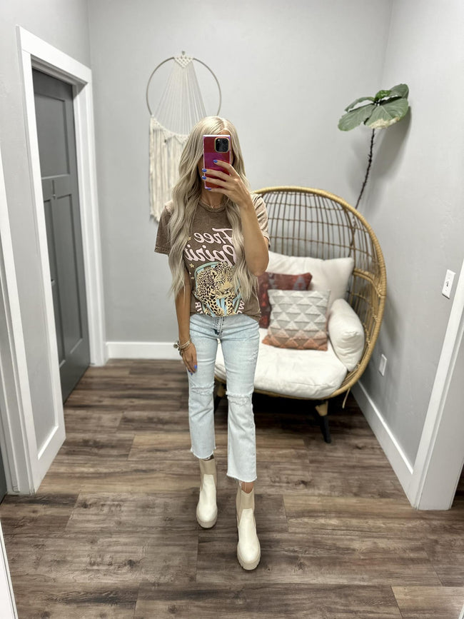 COCO WASHED FREE SPIRIT GRAPHIC TEE