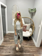 KRISSY IVORY EYELET SHORT SLEEVE BLOUSE TOP