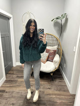 RVCA EEZEH PEAASY CORDED HUNTER GREEN COAT