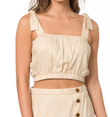 HURLEY TAUPE MACKENZIE BANDEAU BRALETTE