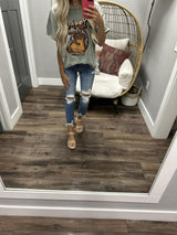 NASHVILLE OLIVE WASHED GRAPHIC TEE