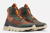 MENS SOREL KINETIC RUSH MID DARK AMBER BUFFALO SHOES