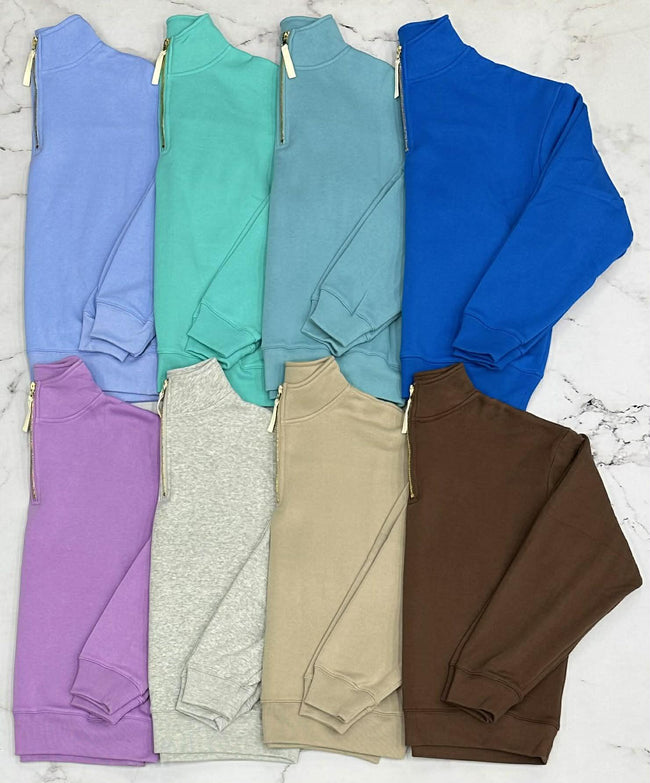 BLACK FRIDAY GOLD HALF ZIP SWEATSHIRT *FINAL SALE*