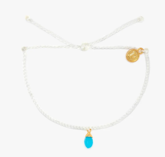 PURA VIDA WATER DROP CHARM BRACELET