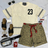 JEANIE LACE VARSITY VARSITY TOP