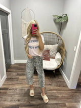 NEW YORK BABY PINK VARISTY GRAPHIC TEE