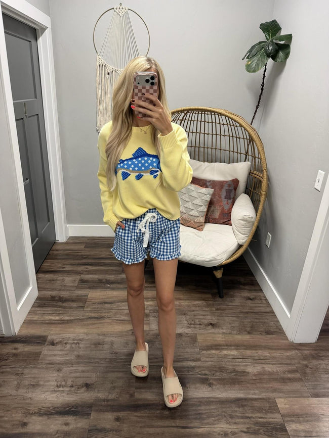 LEMON FISH SWEATER TOP