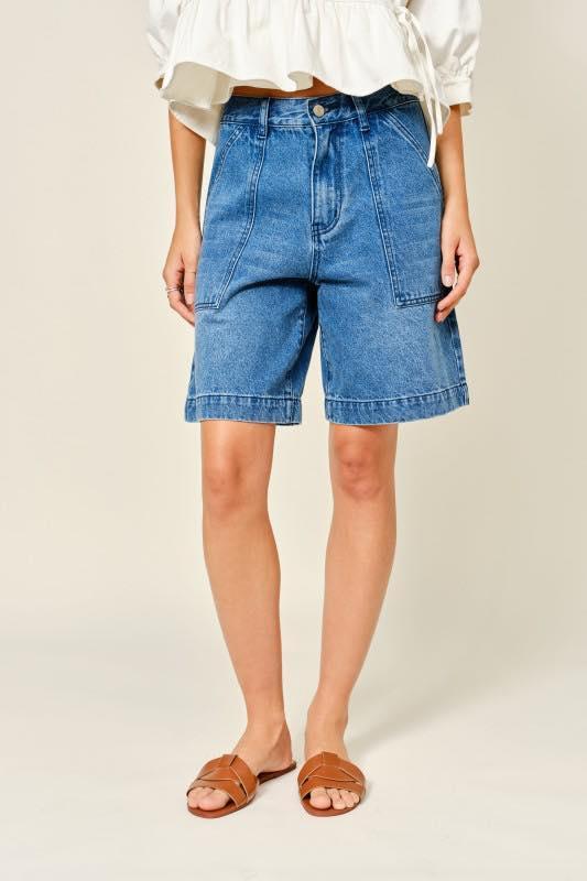 TRACI A LINE POCKET BERMUDA SHORTS