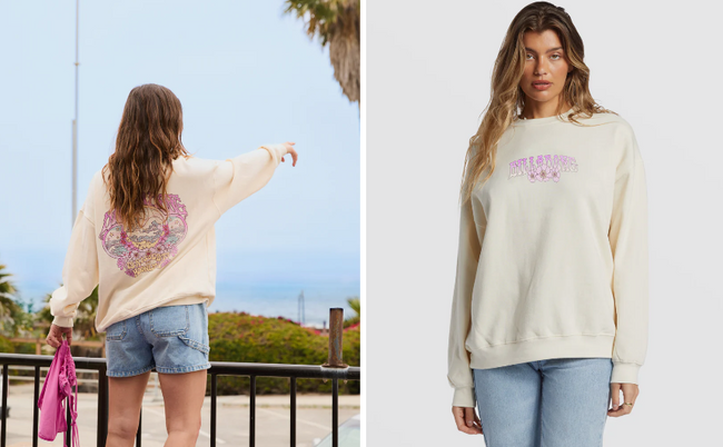 BILLABONG RIDE IN CREW SWEATSHIRT