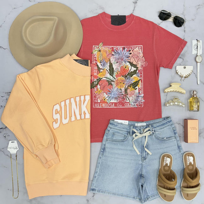 BLOOMING WITH PURPOSE GRAPHIC TEE