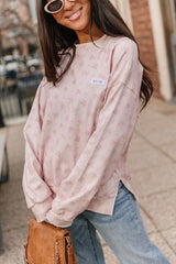 UNIVERSITY TEA ROSE PULLOVER SWEATSHIRT TOP