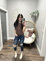 PERFECTLY PLUM LEOPARD TOP