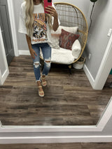 WHITE FREE SPIRIT OVERSIZED TEE