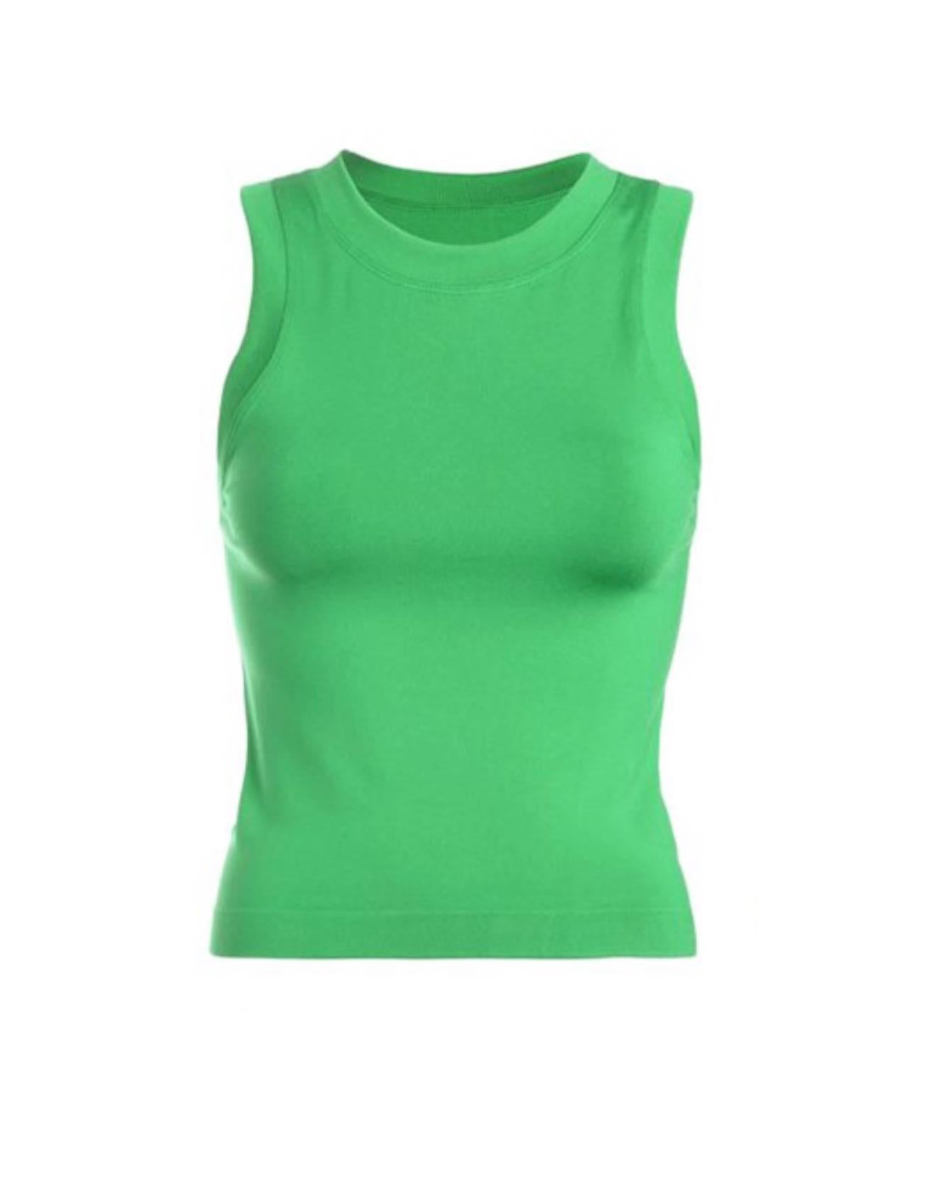 WHO AM I SMOOTH SPRING GREEN TANK TOP