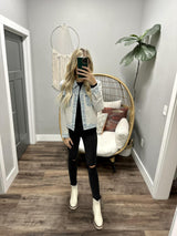 JESSICA MIXED MEDIA DENIM JACKET