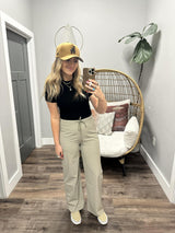 ALLIE ASH STRAIGHT LEG PANTS