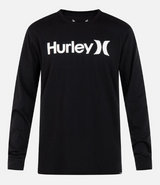 MENS HURLEY BLACK EVERYDAY ONE AND ONLY LONG SLEEVE TEE