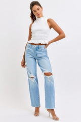 CINDY MID RISE DENIM JEANS