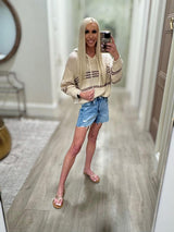 BILLABONG DAWN SWEATER KNIT HOODIE TOP