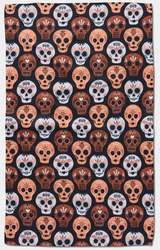 DAY OF THE DEAD SKULLS GEOMETRY KITCHEN TEA TOWEL