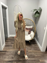 TAWNYA ANIMAL PRINTED MIDI DRESS