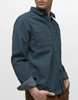 MENS PRANA DEEP STELLAR RIDGECREST LONG SLEEVE SHIRT