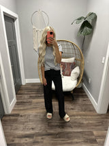 ALLIE BLACK STRAIGHT LEG PANT