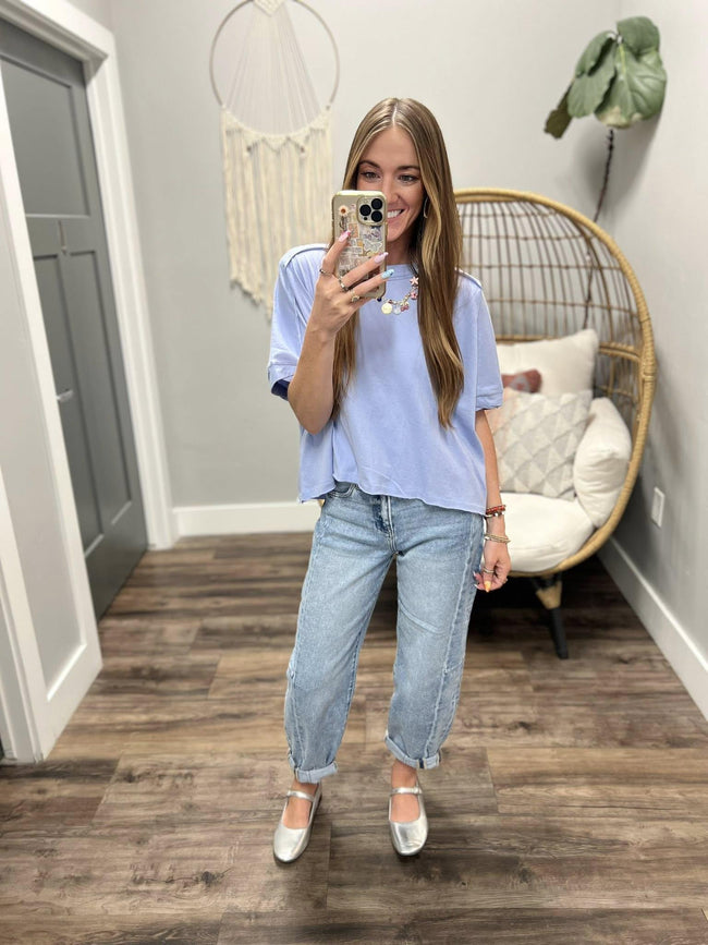 BETHANY PERIWINKLE FP DUPE SHORT SLEEVE TEE