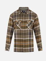 MENS HURLEY SANTA CRUZ FLANNEL PLAID LONG SLEEVE