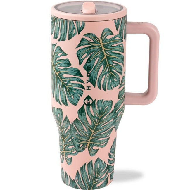 HYDROJUG 40 OZ PALM LEAF TRAVELER TUMBLER