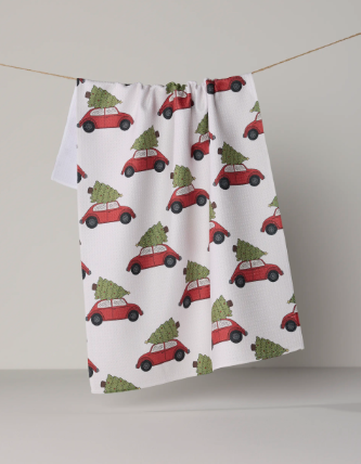 GEOMETRY MERRY MILES TEA TOWEL