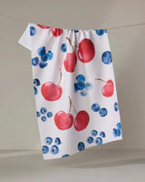 GEOMETRY CHERRY ON TOP TEA TOWEL