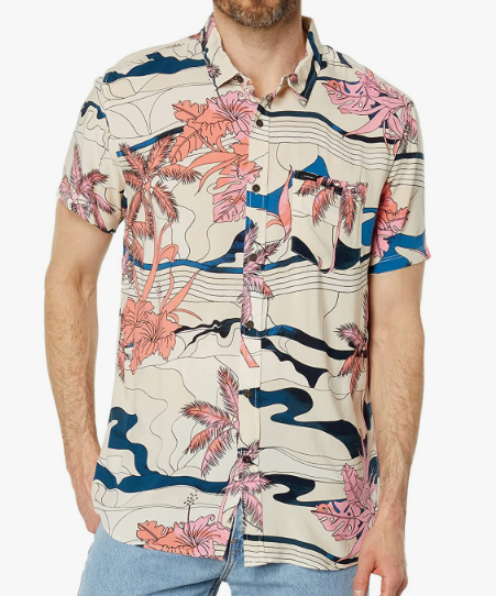 RIPCURL BONE BARREL KILLA BUTTON UP SHIRT