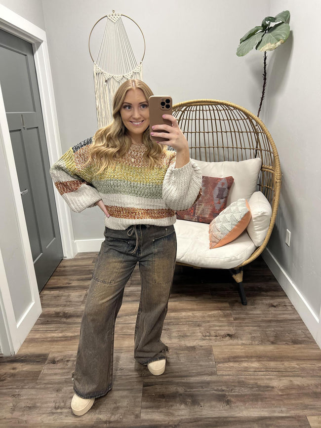 STORMI BROWN WASH WASHED DENIM JEANS