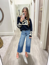 BILLABONG WAVE FADE SWEATER TOP