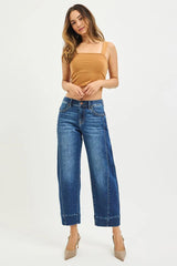 REBECCA DARK WASH SLOUCHY BARREL JEANS