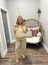 HANNAH CREAM BUTTON UP SWEATER VEST TOP