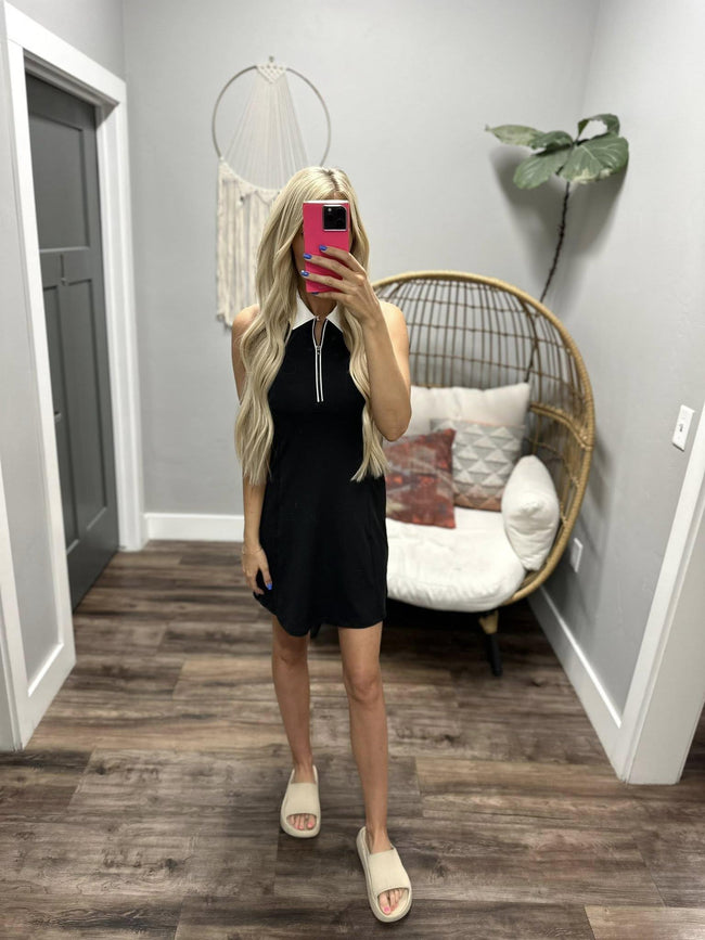 MARLIE BLACK ACTIVE WEAR DRESS
