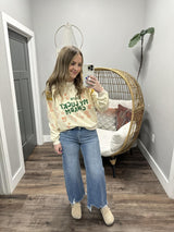 YOU'RE MY LUCKY CHARM GRAPHIC CREW SWEATSHIRT