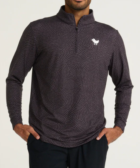 MENS BAD BIRDIE IMPRINT QUARTERZIP
