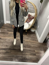 HOLLAND HOUNDSTOOTH BLAZER JACKET