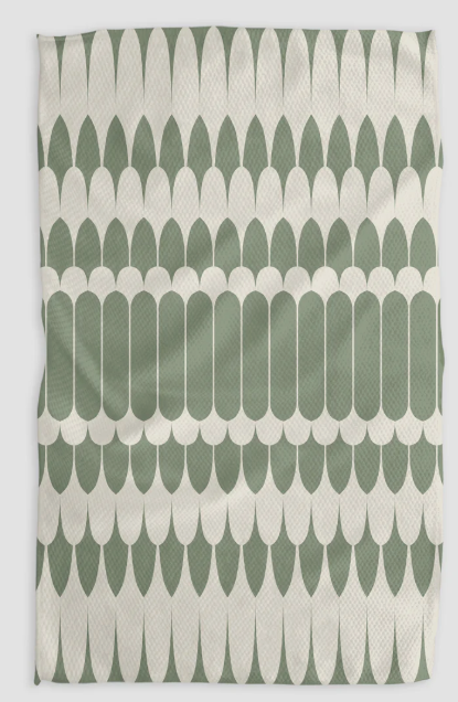 GEOMETRY SALLE VERTE TEA TOWEL