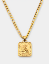 GET BACK GOLD TRAVELER RECTANGLER NECKLACE