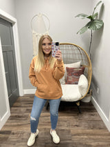 ROXY CLAY SHORESIDE OVERSIZED HOODIE